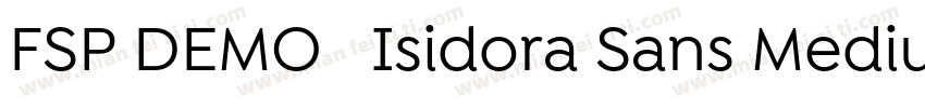 FSP DEMO   Isidora Sans Medium Regu字体转换